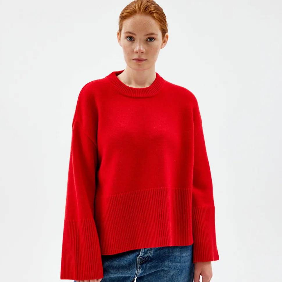 Oversized Høyhalset Genser Med Avtagbar Hals