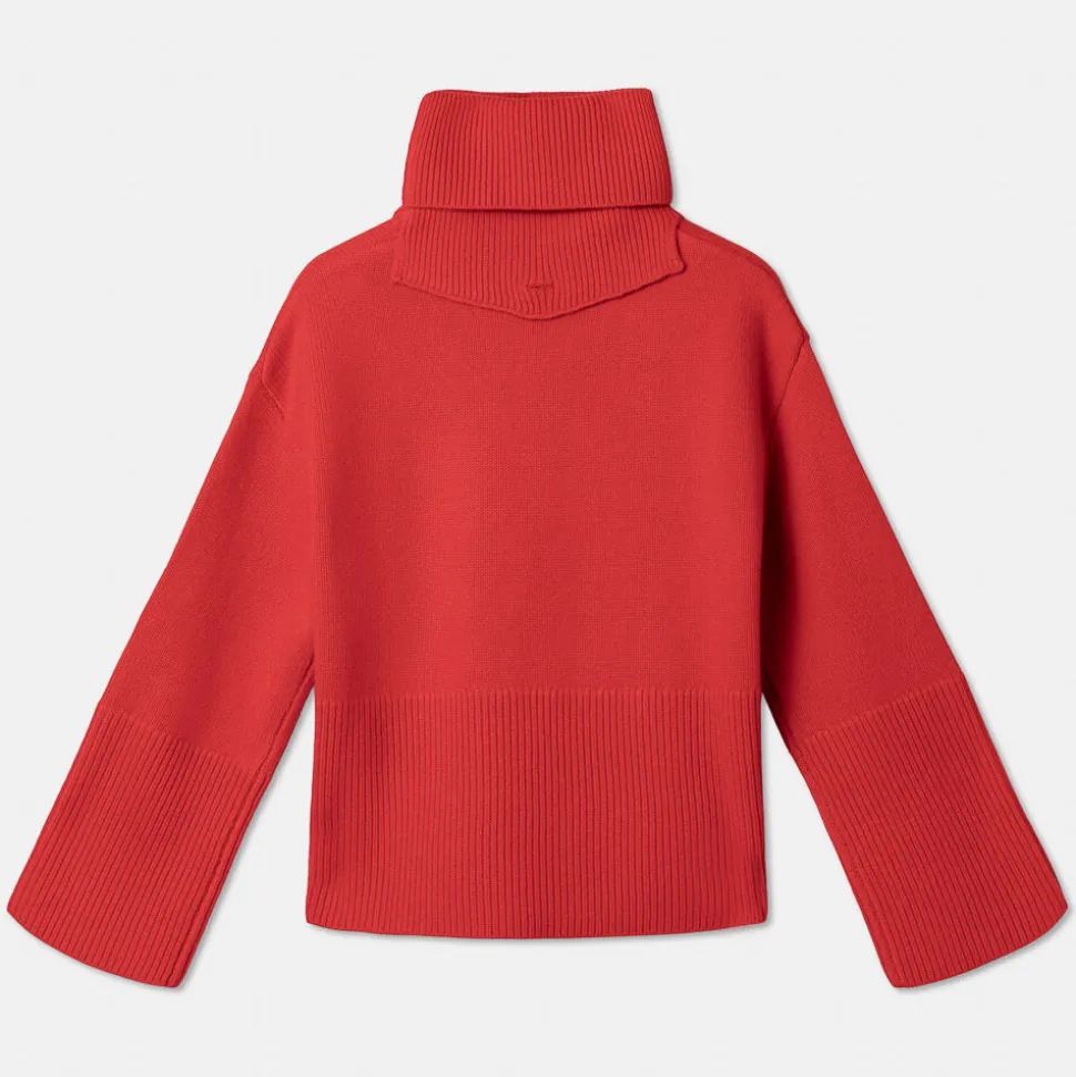 Oversized Høyhalset Genser Med Avtagbar Hals