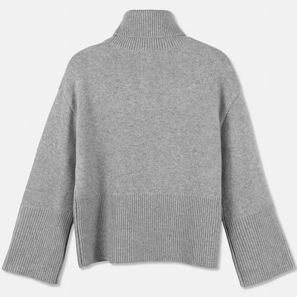 Oversized Høyhalset Strikkegenser